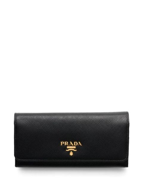 Prada large Saffiano leather wallet - Black - zdjęcie produktu nr 1