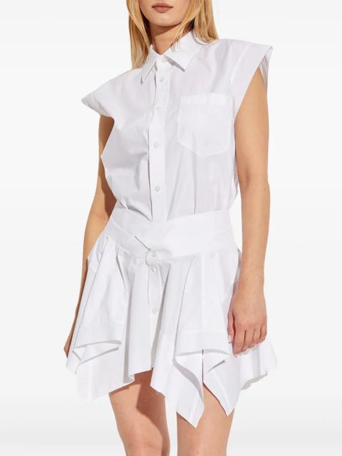 Alexander Wang button-front layered shirt dress - White