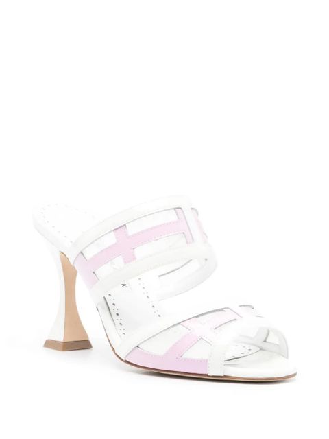 Manolo Blahnik 90mm Avespamu peep-toe sandals - White