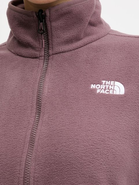 The North Face bluza polarowa damska kolor brązowy gładka NF0A8D2FBQ71