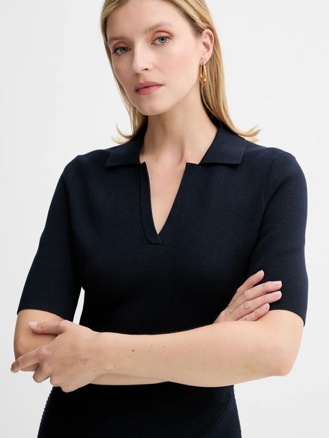 BOSS sukienka kolor granatowy mini rozkloszowana 50542876 - zdjęcie produktu nr 2