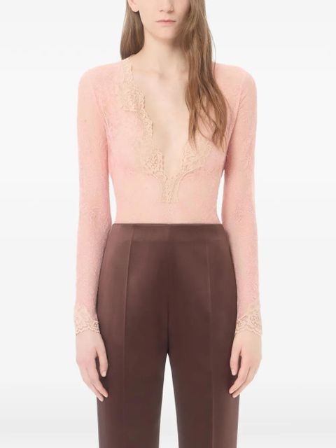 Valentino Garavani stretch lace bodysuit - Pink