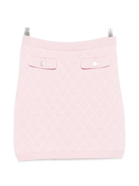 Moschino diamond-quilted flap-pocket mini skirt - Pink - zdjęcie produktu nr 1