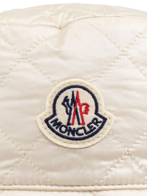 Moncler quilted bucket hat - Neutrals