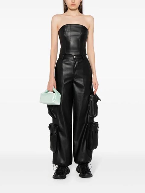 AMIRI strapless zip-up top - Black