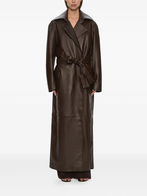 Christopher Esber Calais leather coat - Brown - zdjęcie produktu nr 2