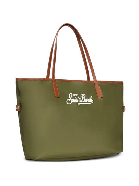 MC2 Saint Barth City logo-detail tote bag - Green