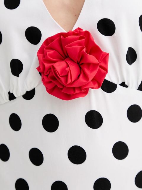 The Sleeper sukienka kolor biały midi rozkloszowana JRDR02G016R