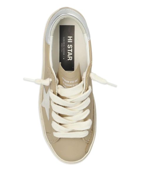 Golden Goose Hi Star leather sneakers - Neutrals