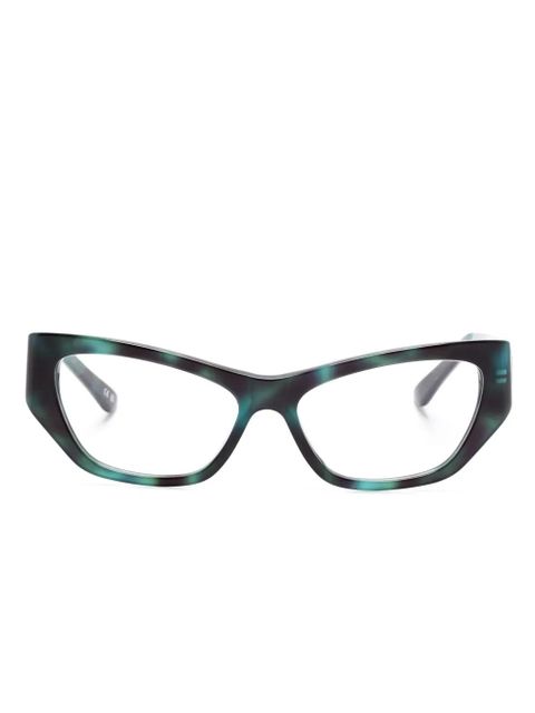 Balenciaga Eyewear cat-eye glasses - Green - zdjęcie produktu nr 1