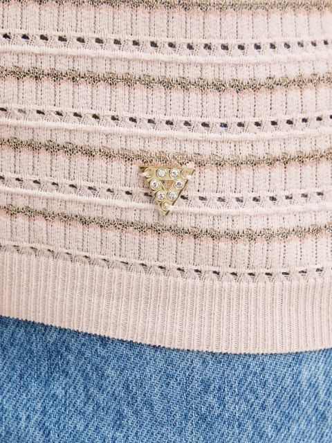 Guess sweter KYLA damski kolor różowy lekki W5GR14 Z3MS0