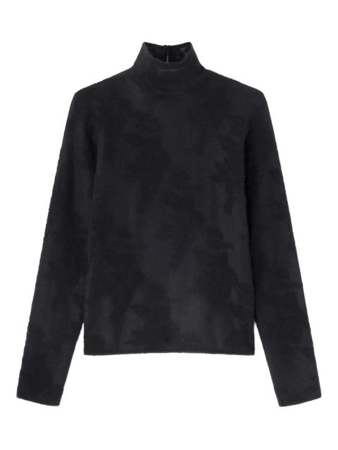 GANNI high-neck buttoned sweater - Black - zdjęcie produktu nr 1