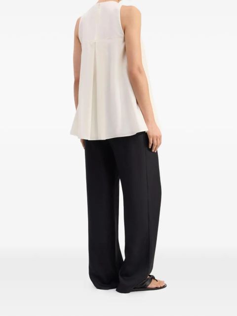 LouLou de Saison Liao flaring gathered blouse - Neutrals