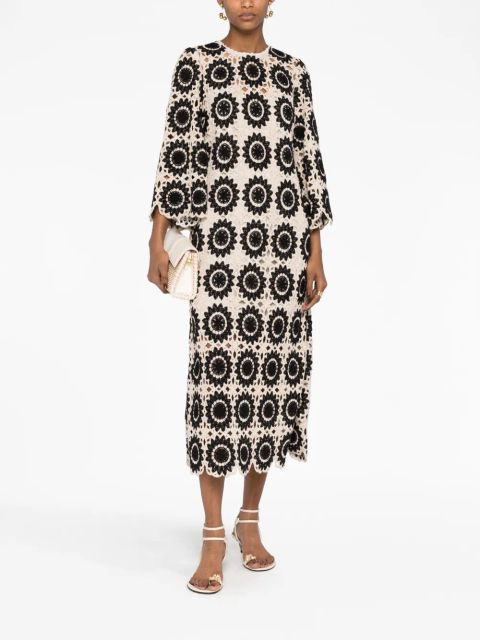 ZIMMERMANN Ginger crochet midi dress - Neutrals - zdjęcie produktu nr 2