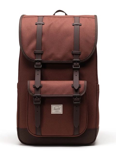 Herschel plecak Little America™ 21 L kolor brązowy duży gładki 11390-07127-OS - zdjęcie produktu nr 1