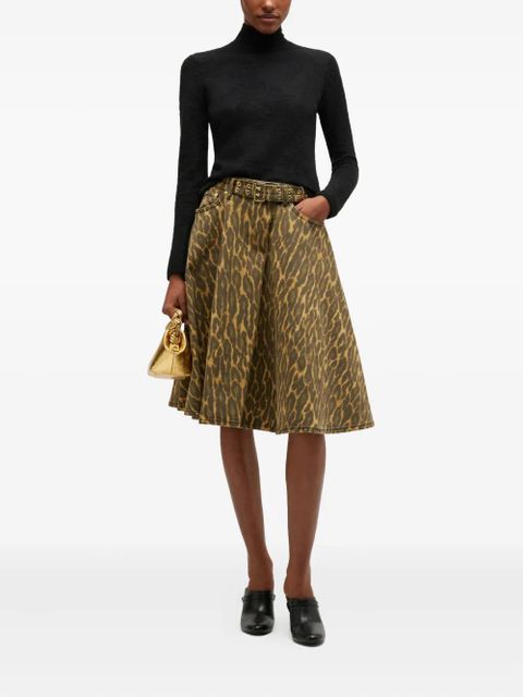 GANNI high-neck buttoned sweater - Black - zdjęcie produktu nr 2