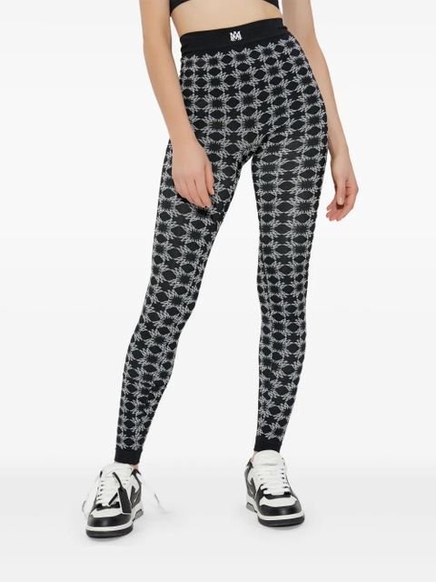 AMIRI Ma Quad-monogram leggings - Black