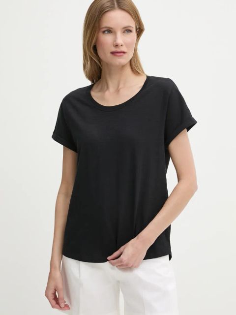 United Colors of Benetton t-shirt bawełniany damski kolor czarny 3BVXD109F