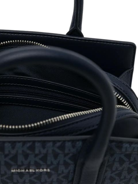 Michael Kors Laila Small Signature Logo Satchel - Blue