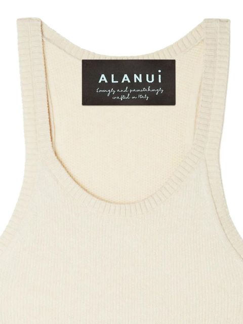 Alanui ribbed finest tank top - Neutrals