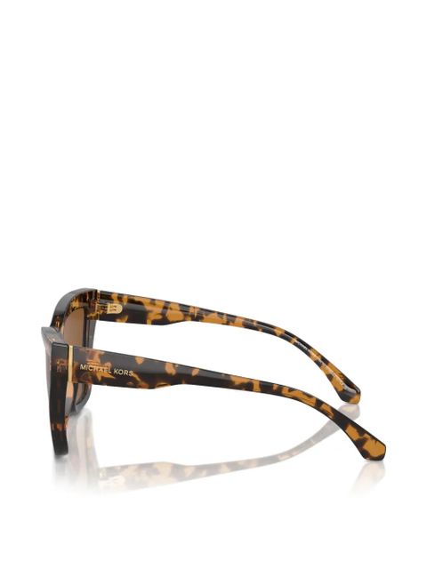Michael Kors geometric-frame sunglasses - Brown
