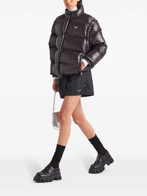 Prada Re-Nylon convertible down jacket - Black