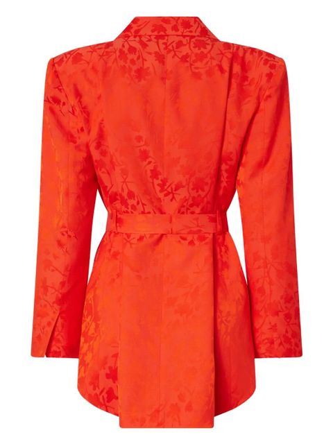 PINKO floral-pattern belted blazer - Orange - zdjęcie produktu nr 2