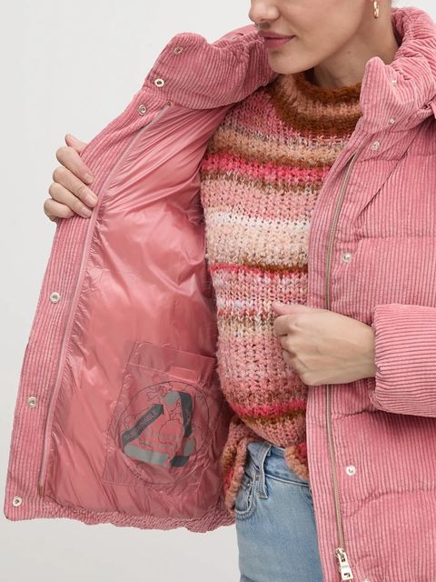 Geox kurtka damska kolor różowy zimowa W4628D-T3153-F8326