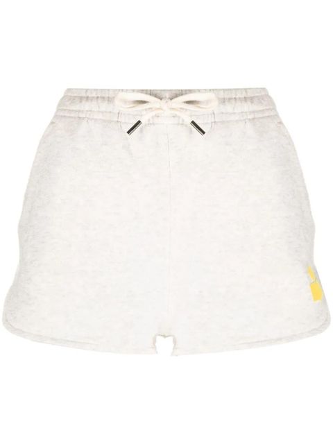 MARANT ÉTOILE Mifa logo-print track shorts - Neutrals - zdjęcie produktu nr 1