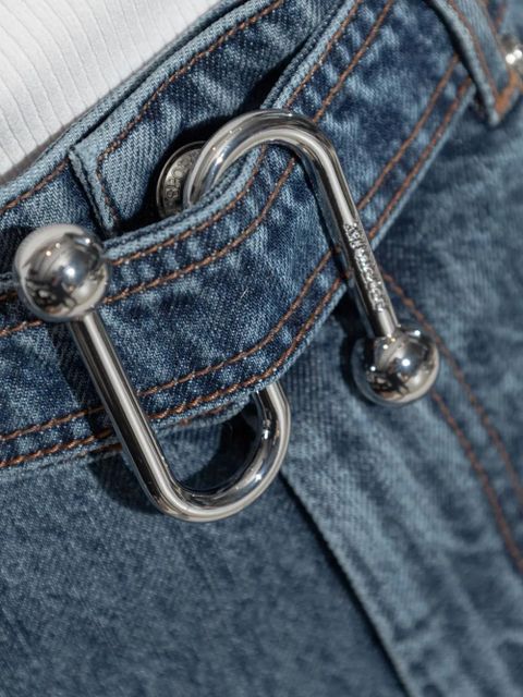 Sportmax belted jeans - Blue