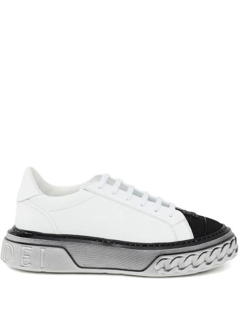 Casadei logo-embossed spray-effect sneakers - White - zdjęcie produktu nr 1