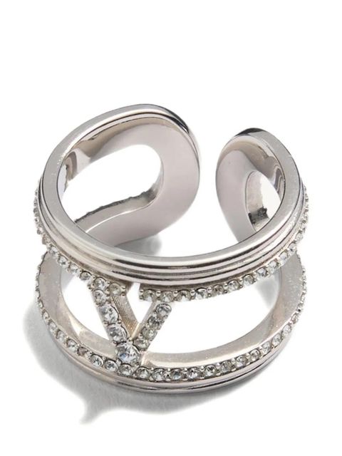 Valentino Garavani crystal ring - Silver