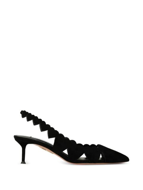 Aquazzura heart cutout slingback pumps - Black - zdjęcie produktu nr 1