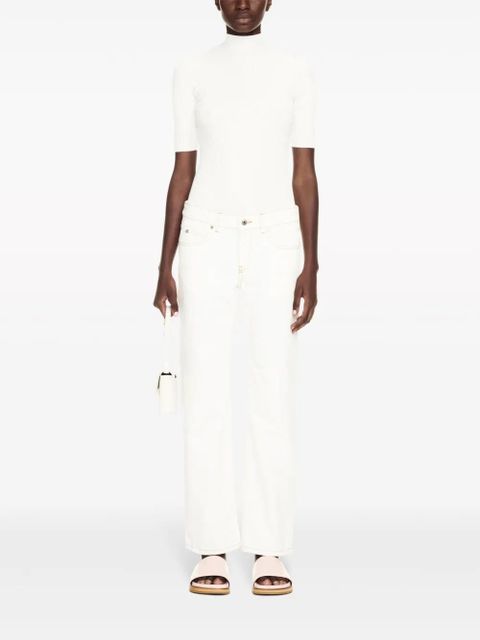 Off-White contrast-stitching straight-leg jeans - zdjęcie produktu nr 2