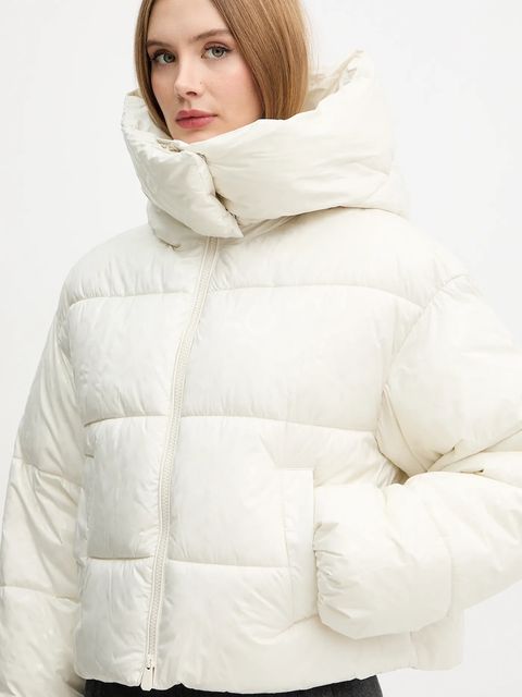 Pinko kurtka kolor beżowy zimowa 105438 A2PY