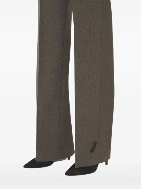 Jean Paul Gaultier hem buttoning tailoring trousers - Brown