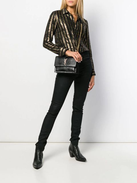 Saint Laurent medium Sunset shoulder bag - Black