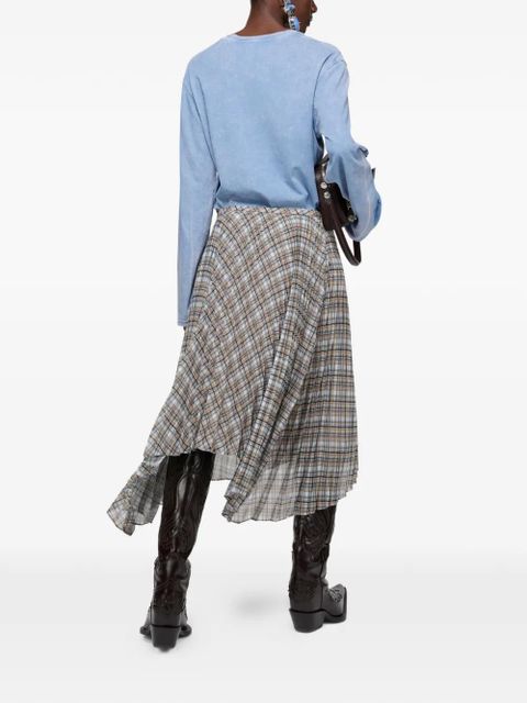 Acne Studios long-sleeve graphic T-shirt - Blue