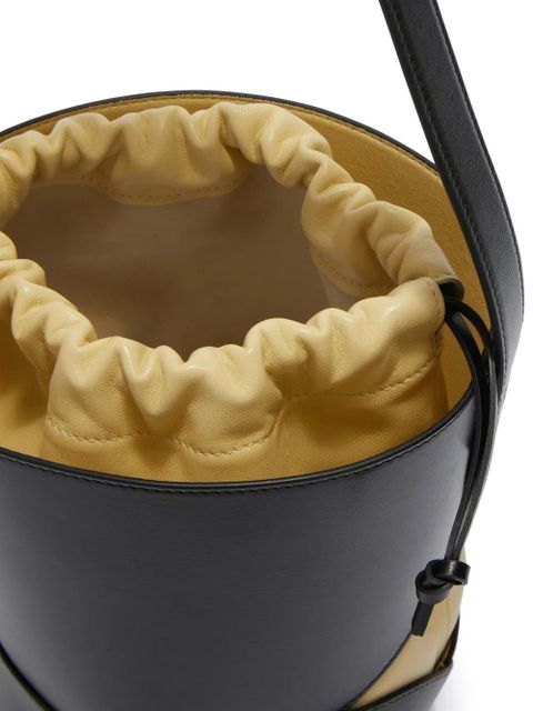 Jil Sander leather bucket bag - Black