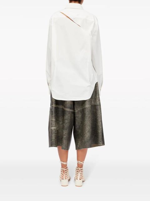 MM6 Maison Margiela slash-detail cotton shirt - White