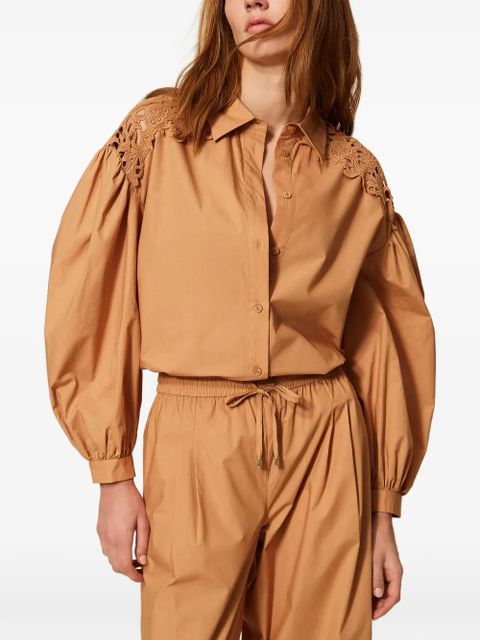 TWINSET balloon-sleeve shirt - Neutrals - zdjęcie produktu nr 2