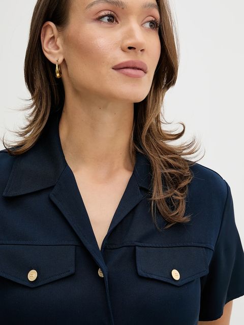 Tommy Hilfiger sukienka kolor granatowy mini prosta WW0WW45819