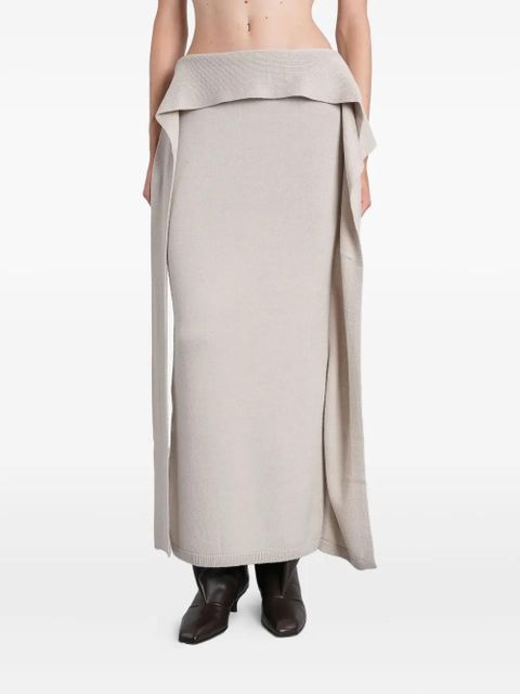 ENTIRE STUDIOS layered wrap skirt - Neutrals - zdjęcie produktu nr 1