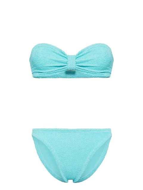 Hunza G Jean Crinkle Bikini Set - Blue - zdjęcie produktu nr 1