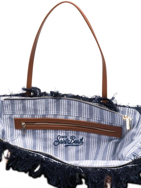 MC2 Saint Barth City logo-embroidered tote bag - Blue