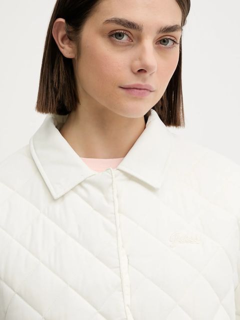 Guess kurtka BIANCA kolor beżowy przejściowa V5YL13 WHE92