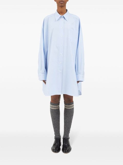 Maison Margiela drop-shoulder cotton shirt - Blue