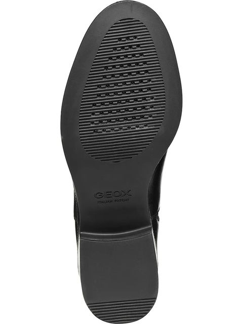 Geox sztyblety D CAMEXIA damskie kolor czarny na płaskim obcasie D565EA 000AA C9999