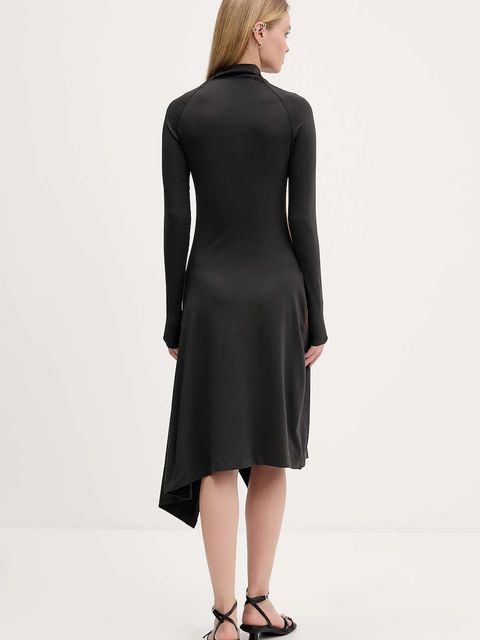 Desigual sukienka MILA kolor czarny mini rozkloszowana 25WWVK40