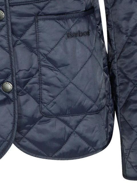 Barbour quilted corduroy-collar jacket - Blue